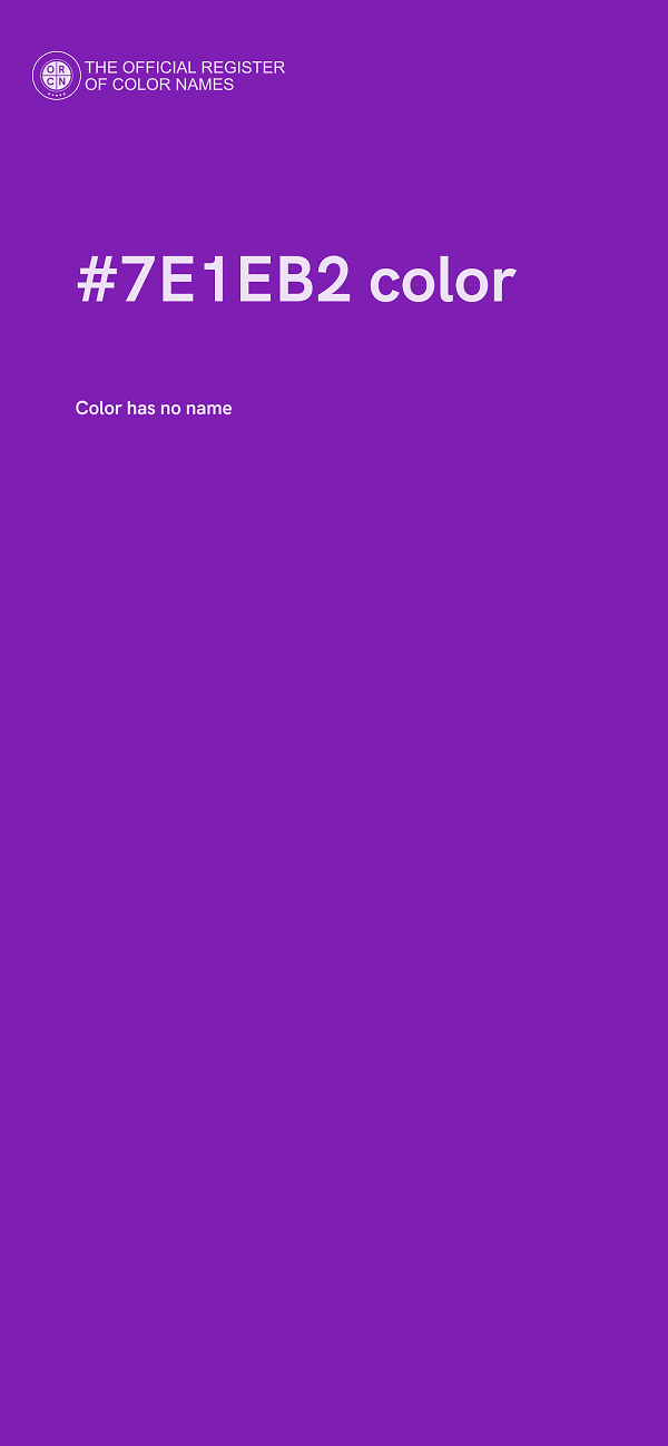 #7E1EB2 color image