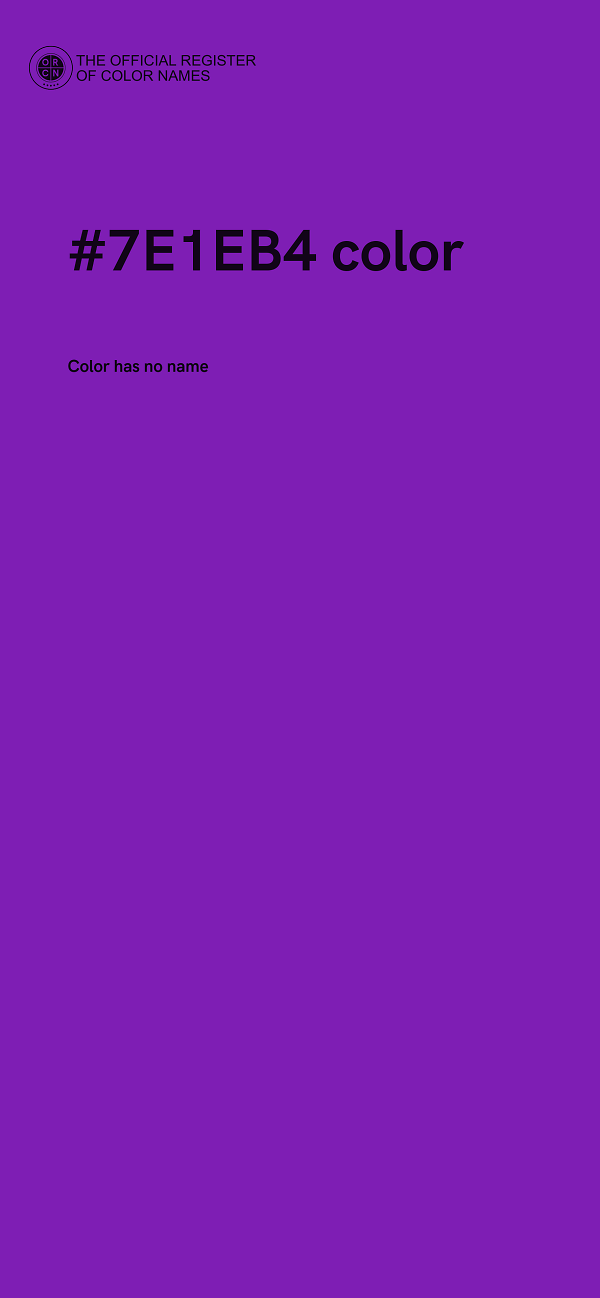 #7E1EB4 color image