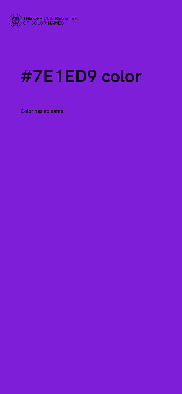 #7E1ED9 color image