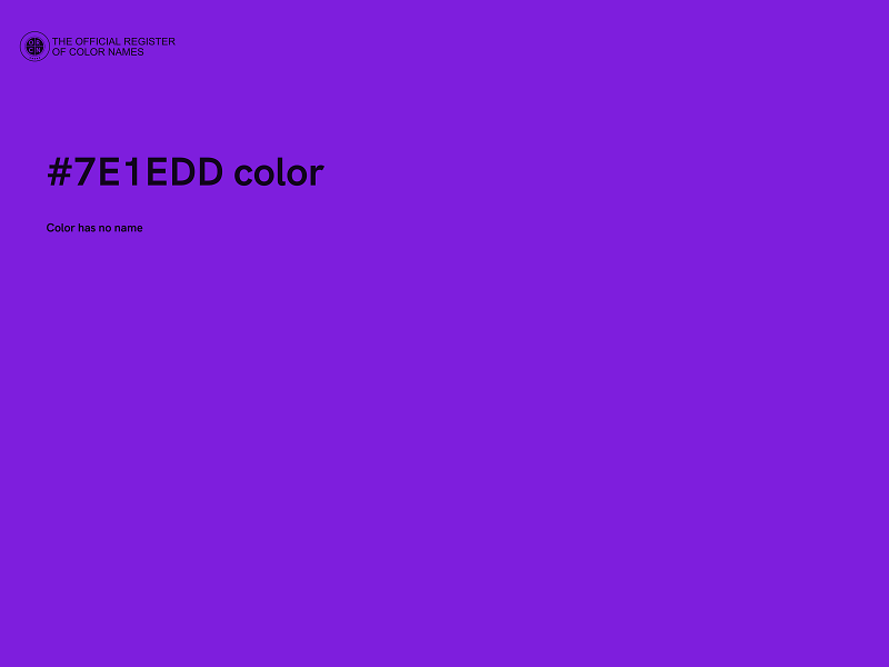 #7E1EDD color image