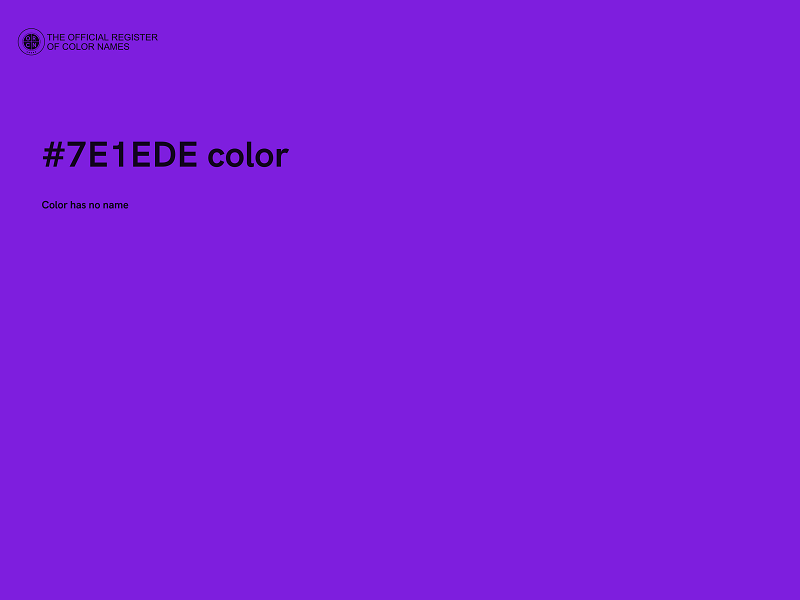 #7E1EDE color image