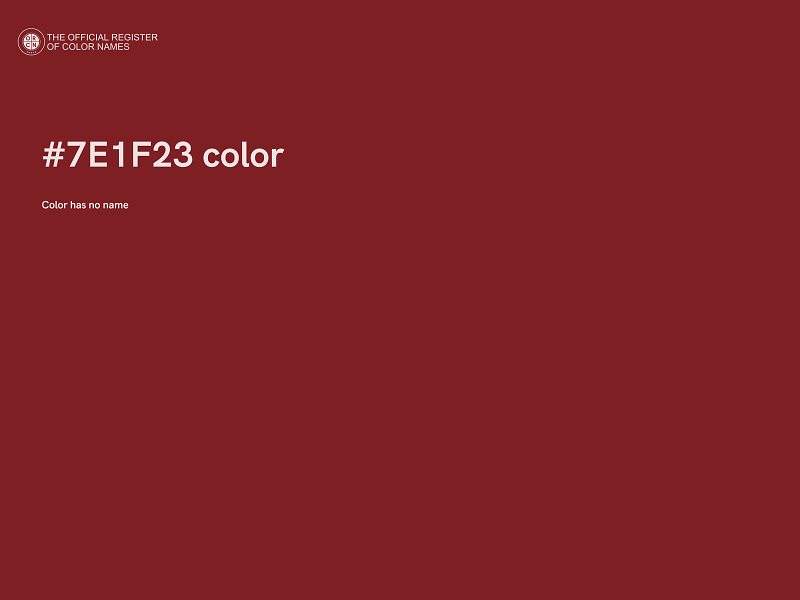 #7E1F23 color image