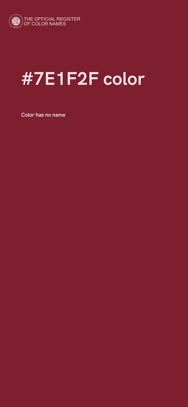 #7E1F2F color image
