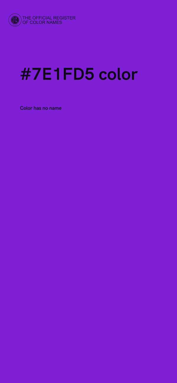 #7E1FD5 color image