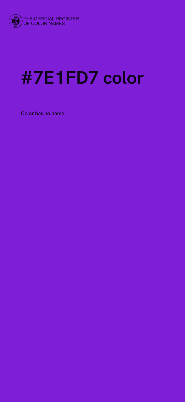 #7E1FD7 color image
