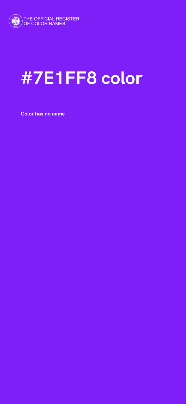 #7E1FF8 color image