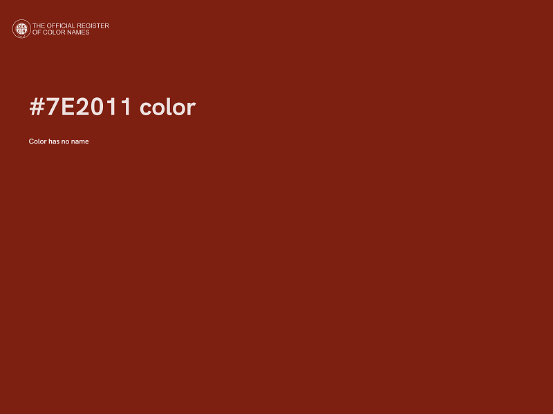 #7E2011 color image