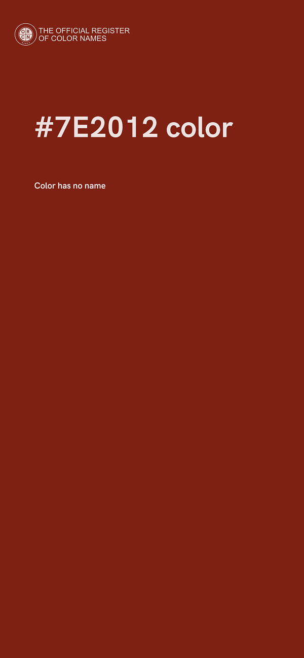#7E2012 color image