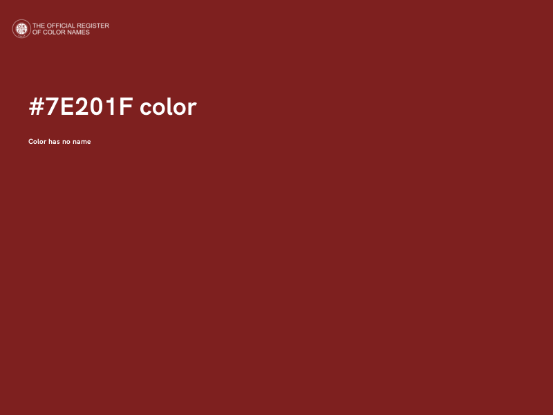#7E201F color image