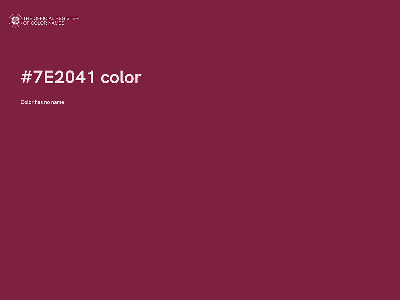 #7E2041 color image