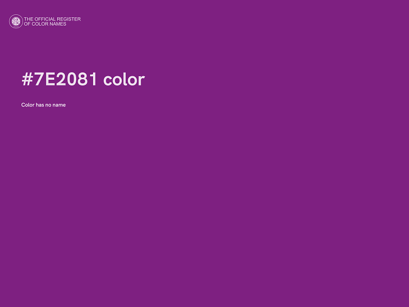 #7E2081 color image