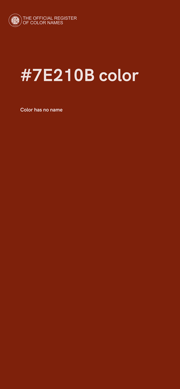 #7E210B color image