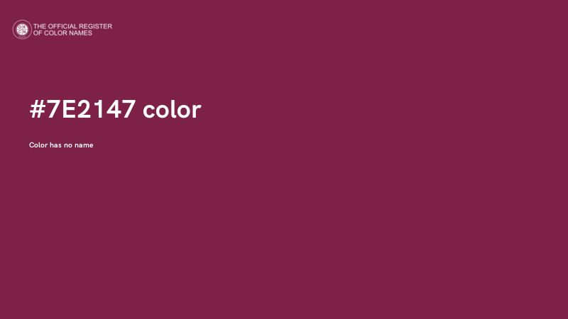 #7E2147 color image