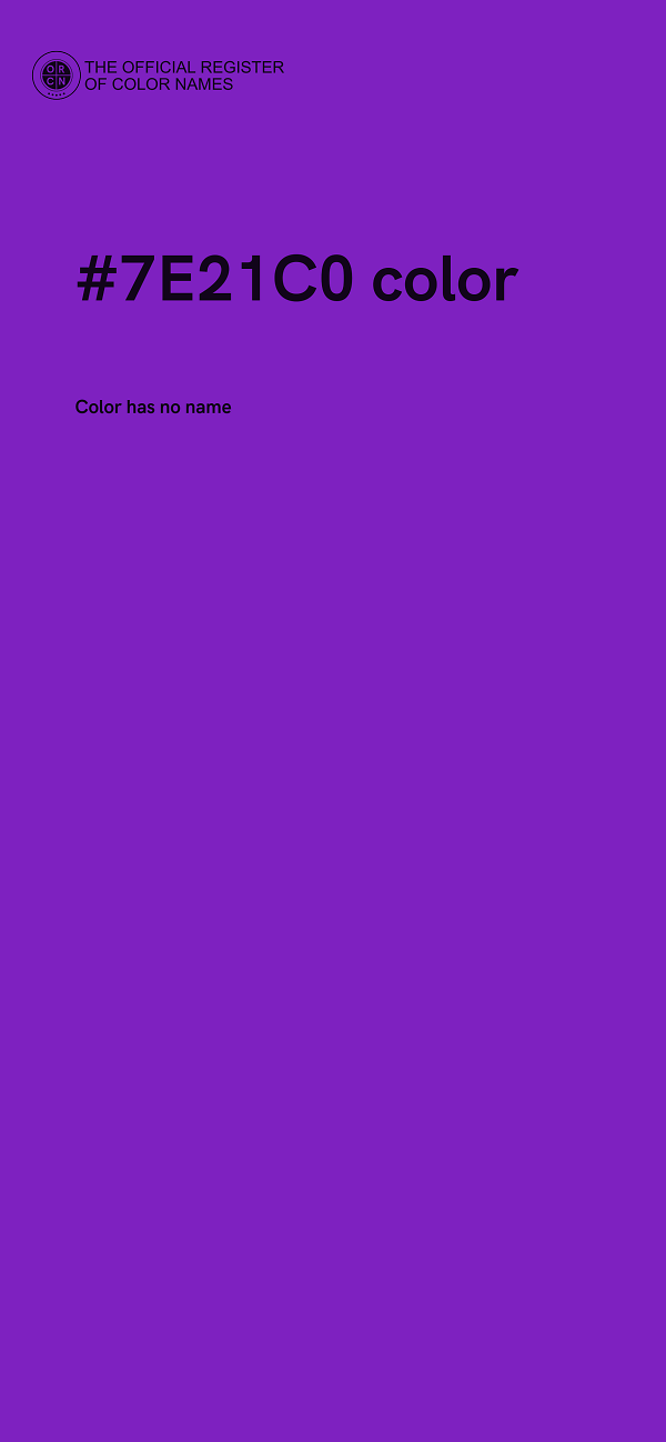 #7E21C0 color image