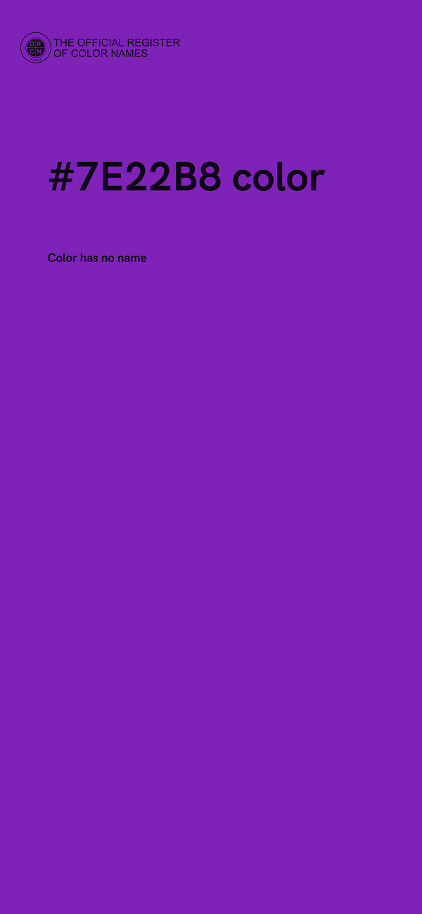 #7E22B8 color image