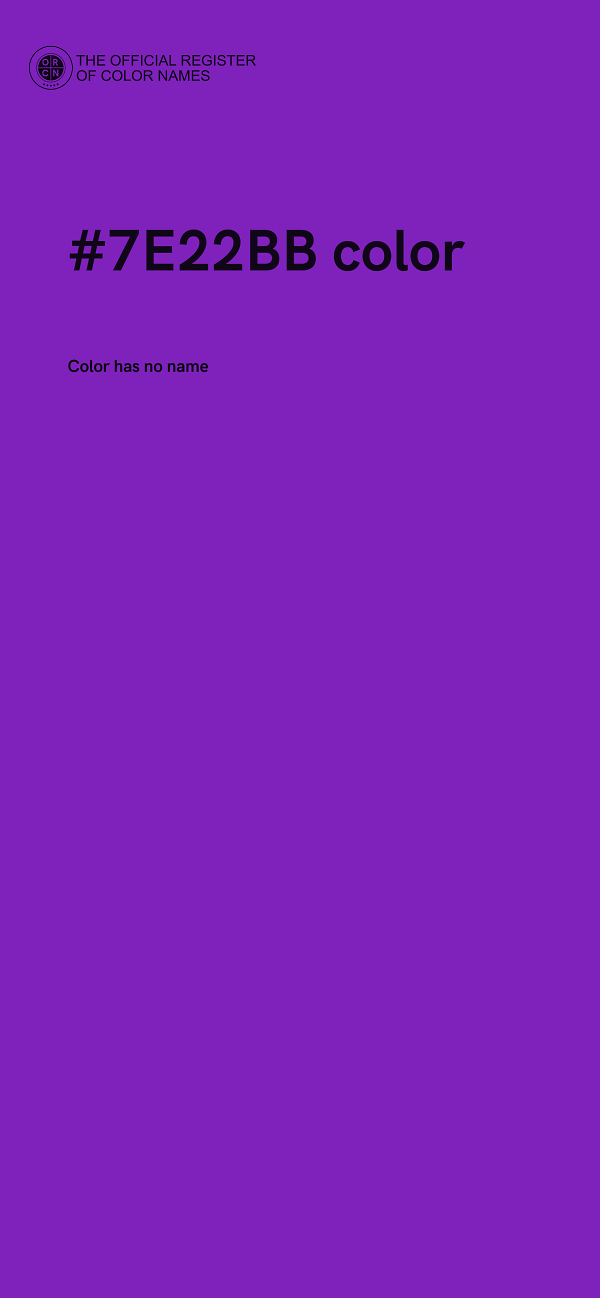 #7E22BB color image