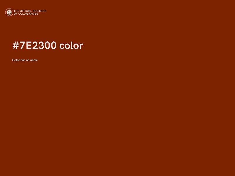 #7E2300 color image