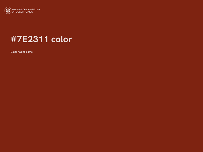 #7E2311 color image