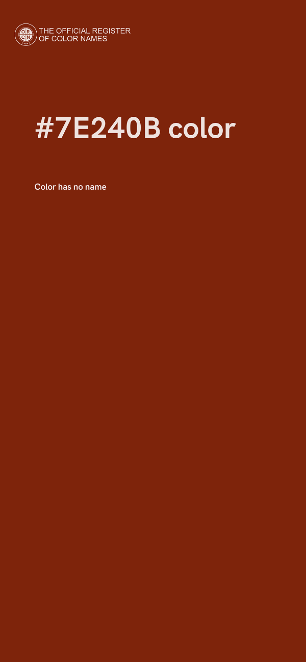 #7E240B color image