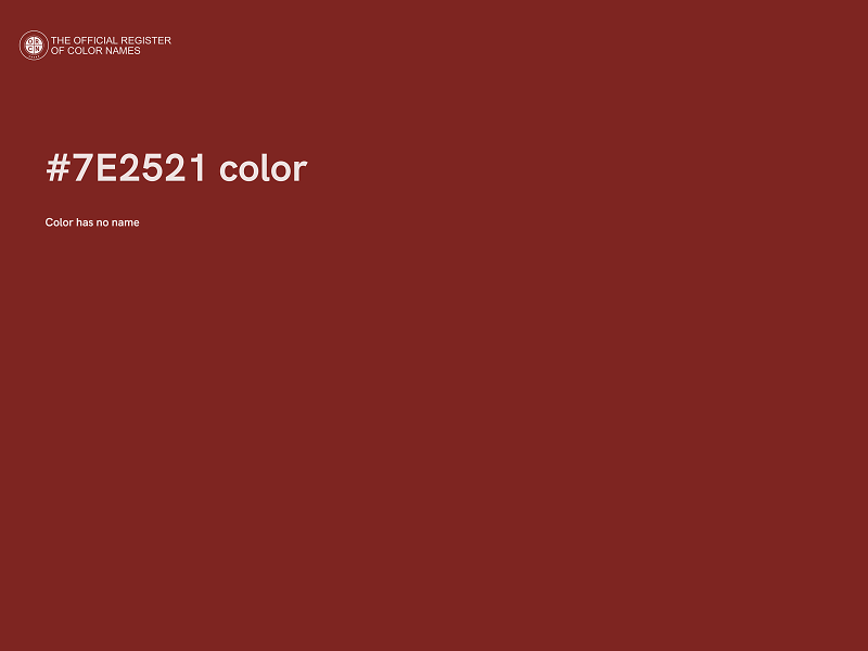 #7E2521 color image