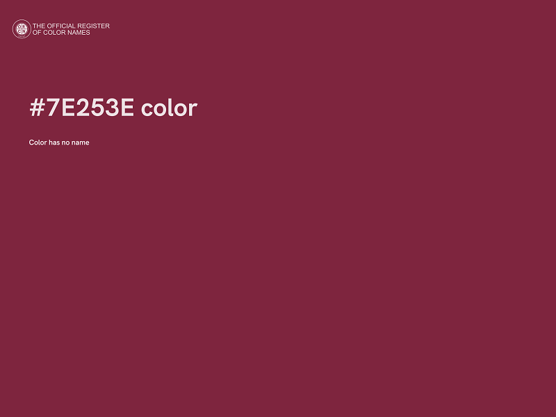 #7E253E color image