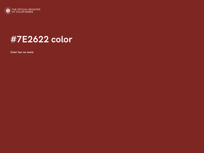 #7E2622 color image