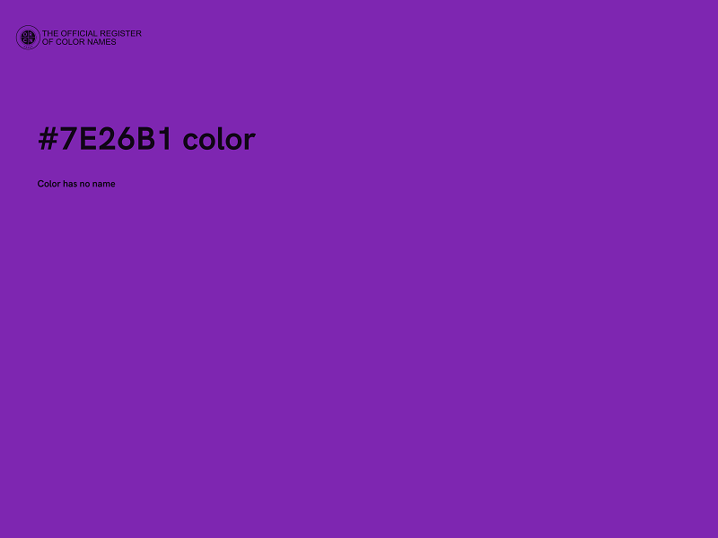 #7E26B1 color image