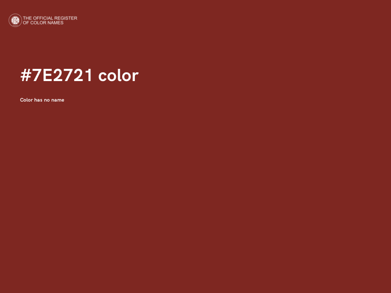 #7E2721 color image