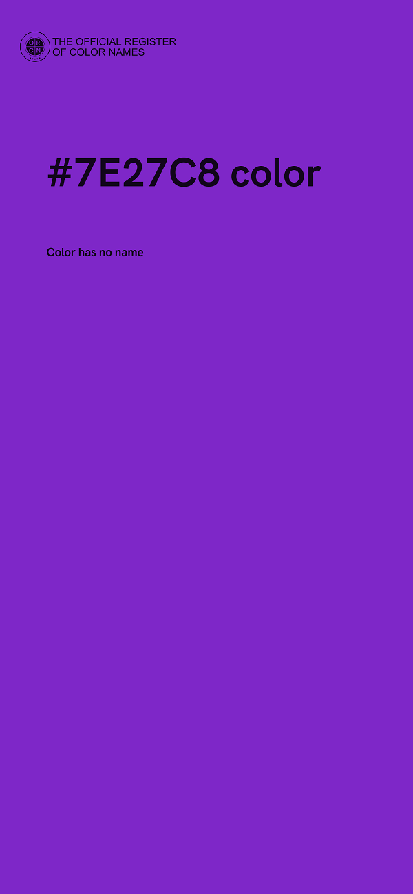 #7E27C8 color image