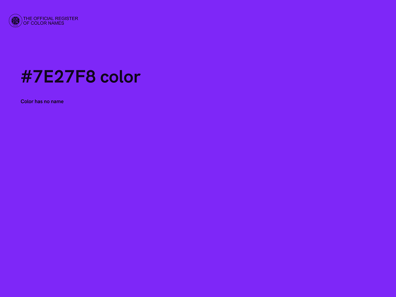 #7E27F8 color image