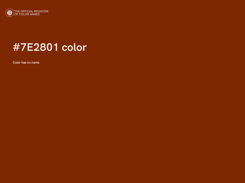 #7E2801 color image