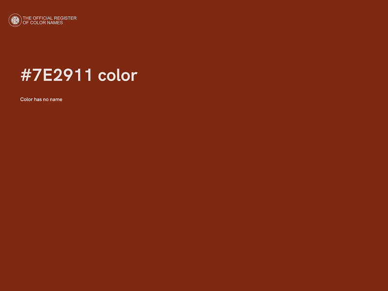 #7E2911 color image