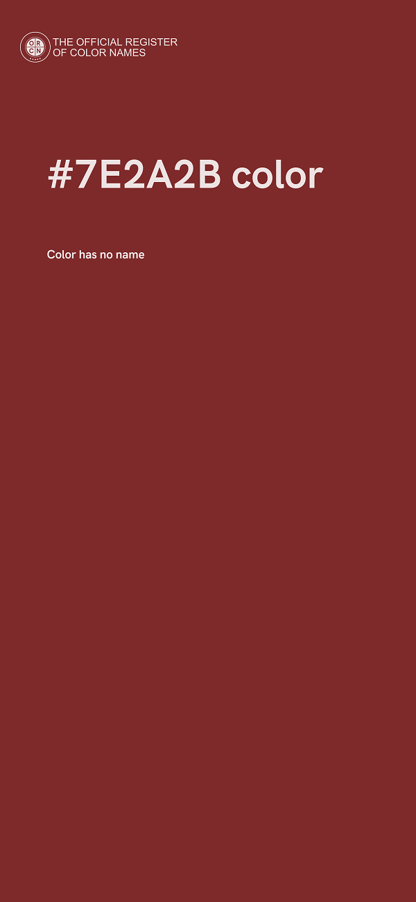 #7E2A2B color image