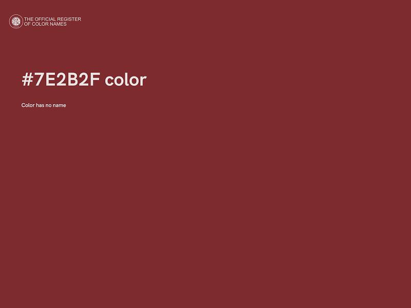 #7E2B2F color image