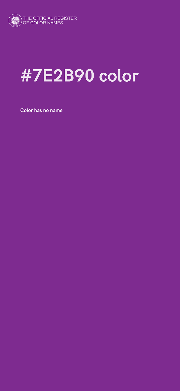 #7E2B90 color image