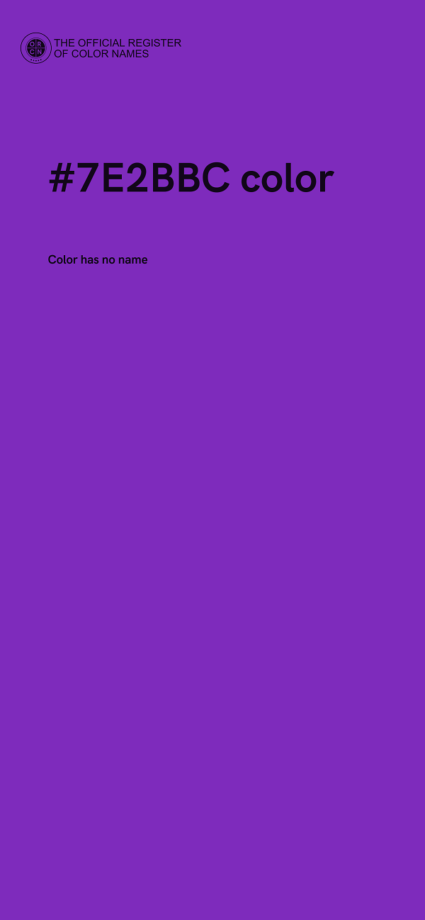 #7E2BBC color image