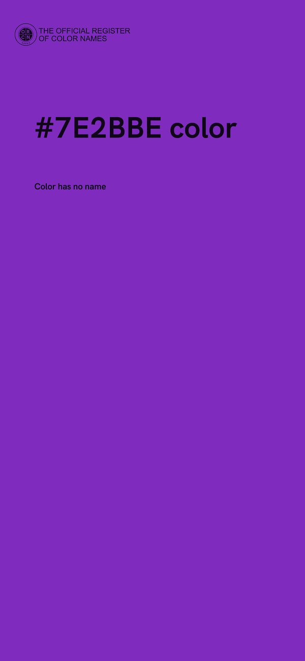 #7E2BBE color image