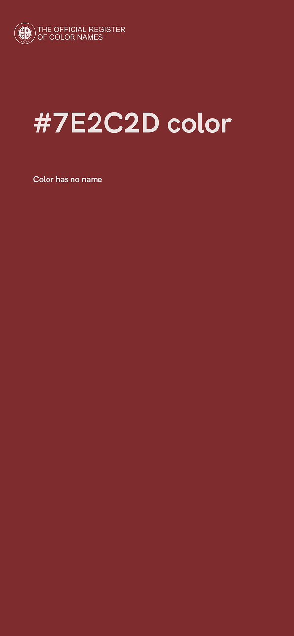 #7E2C2D color image