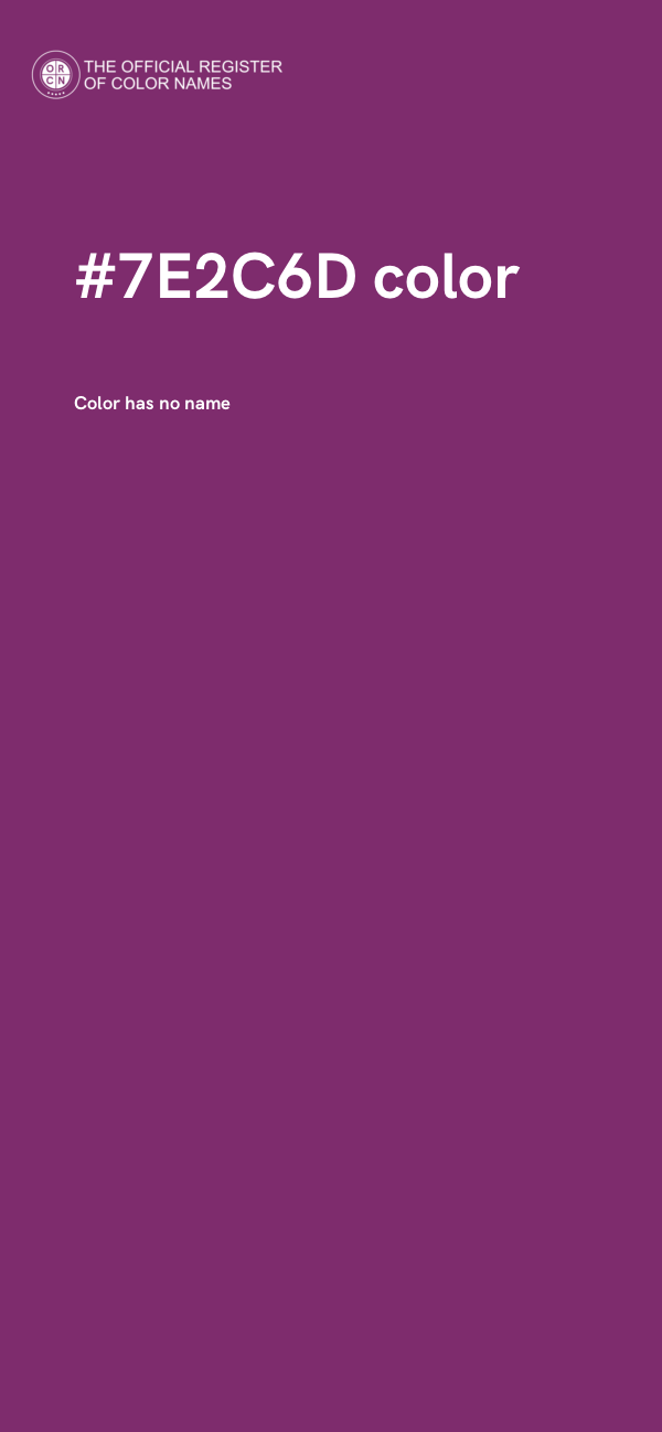 #7E2C6D color image