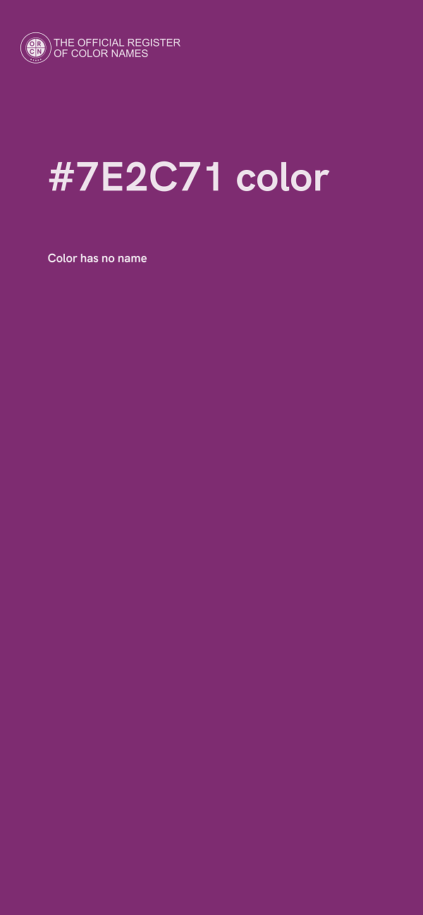 #7E2C71 color image