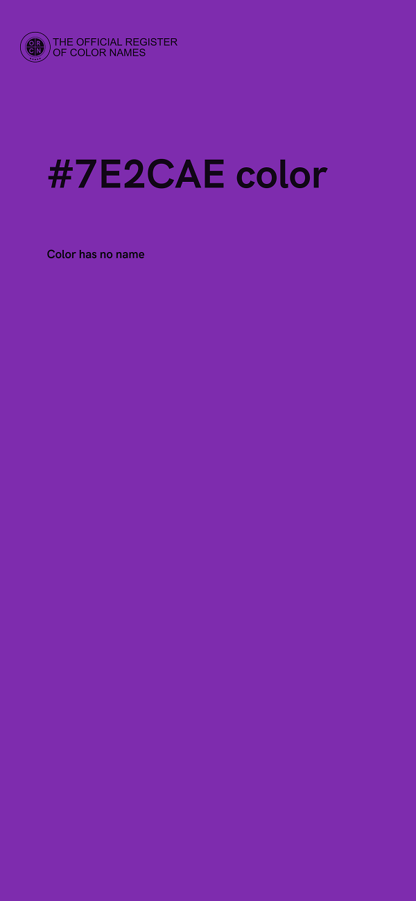 #7E2CAE color image
