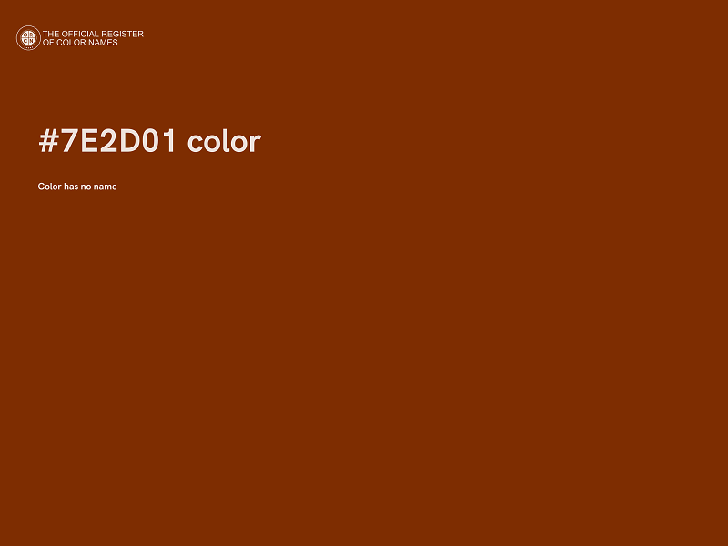 #7E2D01 color image