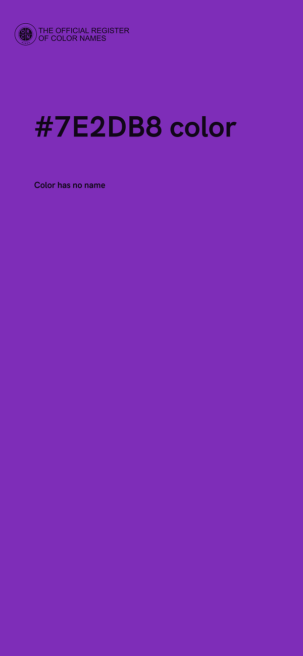 #7E2DB8 color image