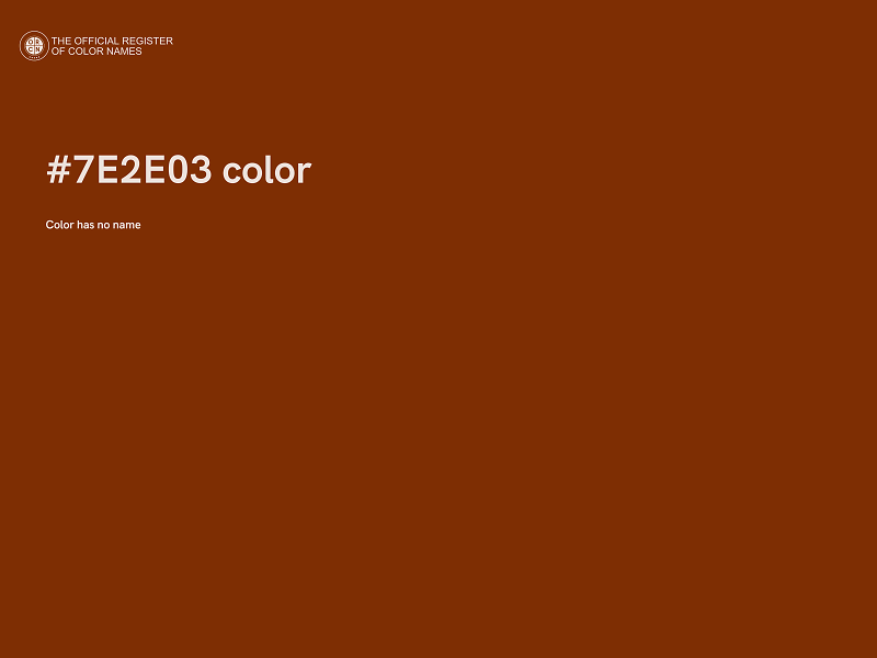 #7E2E03 color image