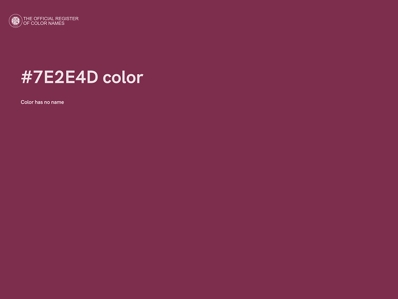 #7E2E4D color image