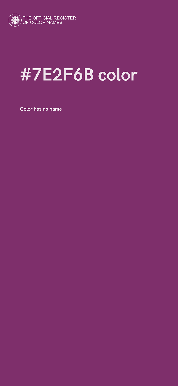 #7E2F6B color image