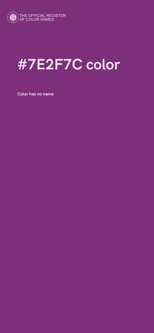 #7E2F7C color image