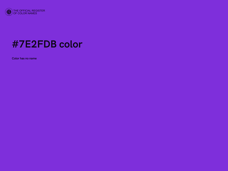 #7E2FDB color image