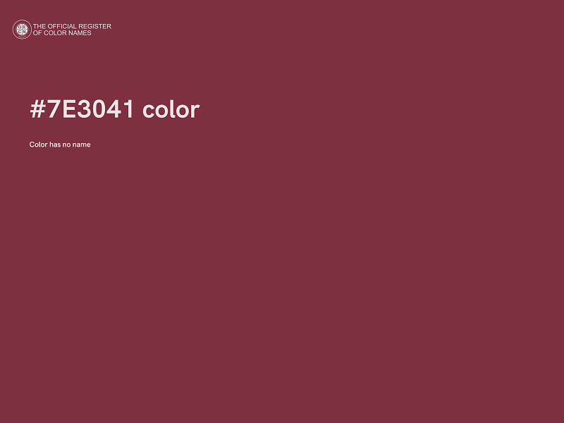 #7E3041 color image