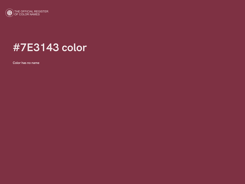 #7E3143 color image